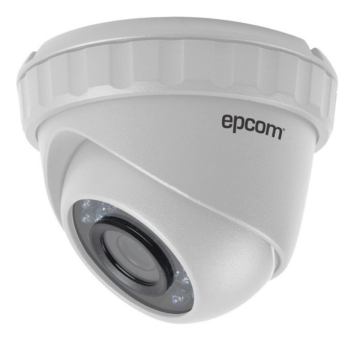 Cámara Domo Epcom 720p 1 Mp 3.6mm Ir 20mts Le7-turbo-wp36