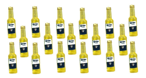 Botellitas Cerveza Corona Miniatura 2.5 Cm Maqueta 100 Pz.