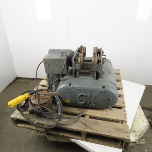 Cm Chisholm-moore 1-1/2 Ton Electric Hoist Wire Rope 20' Vvf