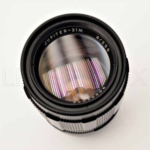 Teleobjetivo Jupiter 21m 200mm F4 M42 Urss Tapas Case Nuevo (Usado)