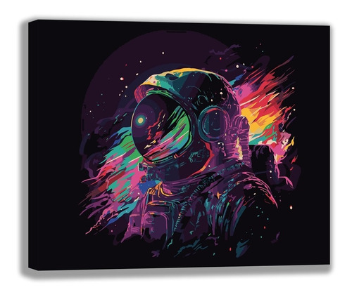 Kit Para Pintar Por Números Premium. Astronauta 2. Kitart