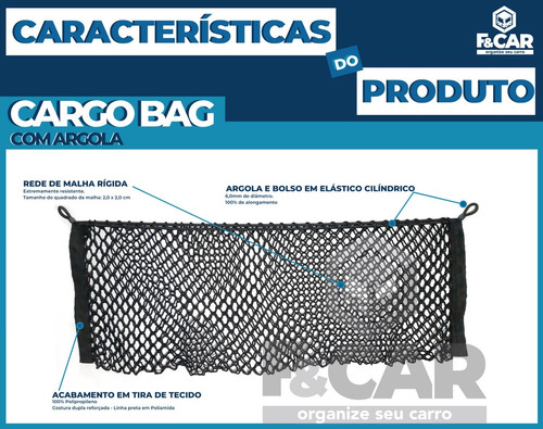 Rede Nissan Kicks 2020 Bolsa Acessório Porta Malas