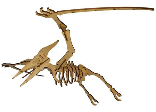 Quebra Cabeça 3d Dinossauro Piterodáctilo Mdf