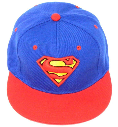 Superman Gorra Bordada 3d Clark Kent Broche Ajustable