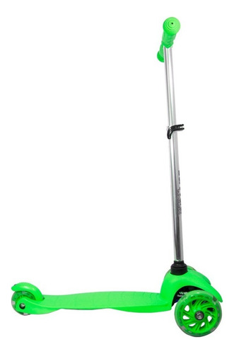 Scooter Patín Del Diablo Con Luces Led Para Niños Y Niñas Color Verde