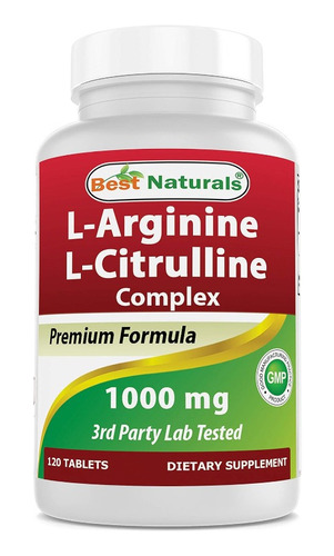 Arginina + Citrulina 1000mg Energía + Salud (120) Americano 