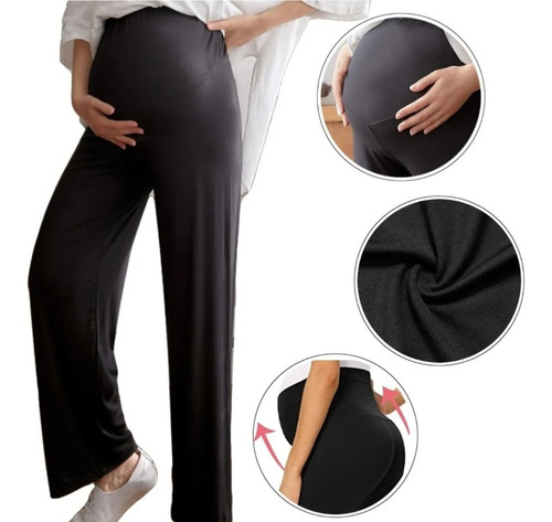 Pantalones Calzas De Maternidad Mujer De Alta Calidad Rouge