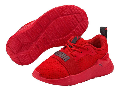 Tenis Bebé Niño Puma 374217-05 Rojo 103-245