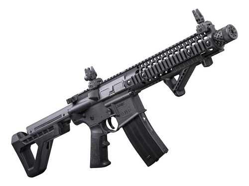 Rifle De Balines Crosman Dpms Sbr Full-auto Co2 Blowback 