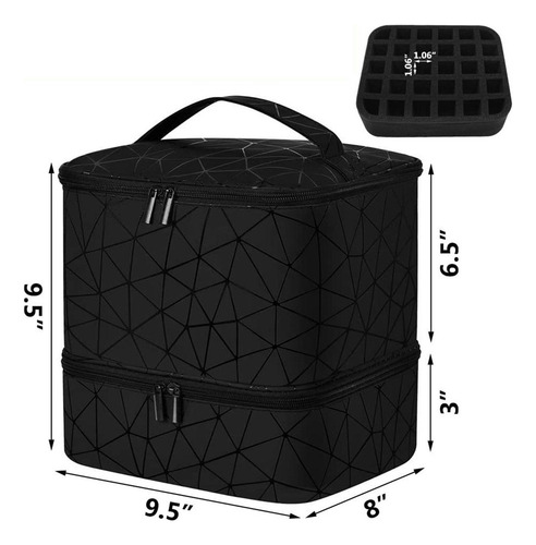 Qa1 Esmalte De Uñas De Doble Capa, Bolsa De Transporte,