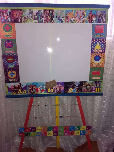 Tablero Pizarra Acrílico Niños Borrable Didáctico 70x105 Cm