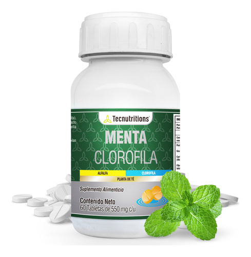 Suplemento Menta Clorofila, Tecnu® Depurador Purifica Sangre