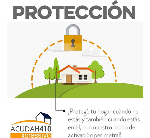 Alarma Domiciliaria Acuda H410 3g Casa Hexacom Inalambrica