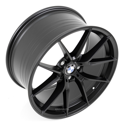 Rodas 19 Bmw M2 M3 Cs - 5x120 - F30 Serie 3 E 5 320 328 335 Cor Preto Acetinado