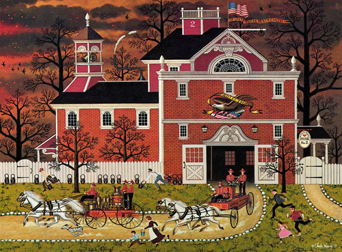 Rompecabezas Buffalo Games Charles Wysocki Fire 1000 Piezas