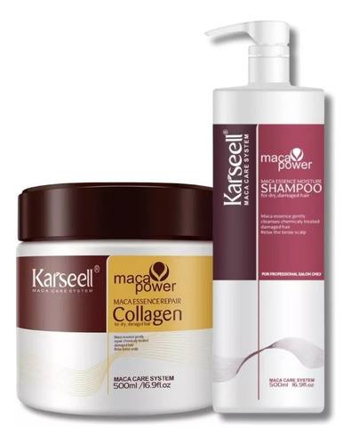 Kit Shampoo Karseell + Máscara Karseell