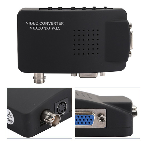 Adaptador Conversor Bnc S-video Para Vga Hd Para Pc De Co