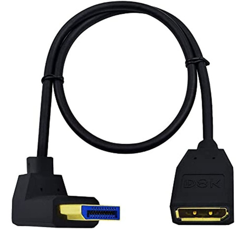 Kework Cable De Extensión Displayport 8k De 12 Pulgadas, Áng