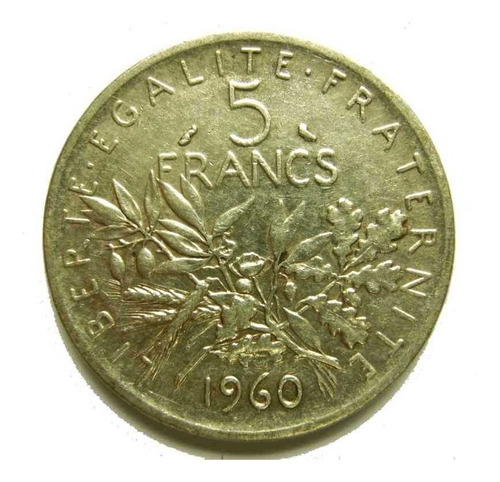 Francia Moneda Grandecita De Plata Excelent Estado Vea Fotos