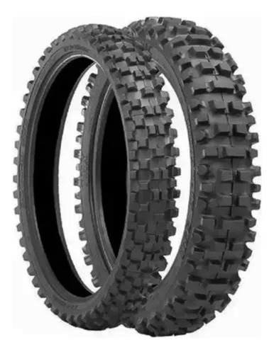 Par Pneu 90/90-18 + 2.75-18 Technic Tmx Trilha Titan Fan/ybr