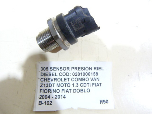 Sensor Presión Riel  Chevrolet Combo Van Z13dt 2004-2014