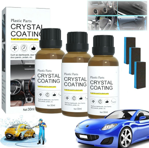 3×revestimento Cristal Para Peças De Plástico De Automóveis