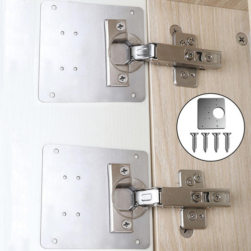 3 Placa De Reparación Para Bisagras En Madera, 3 Piezas
