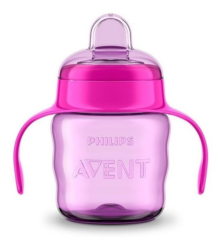 Vaso Avent Easy Sip Con Tetina Blanda Y Asas 6+ Meses 200ml