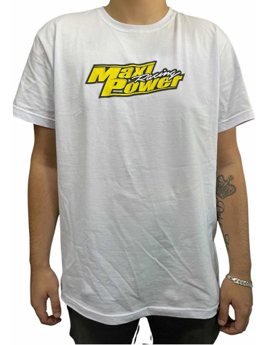 Imagem 1 de 2 de Camiseta Maxi Power Racing Branca