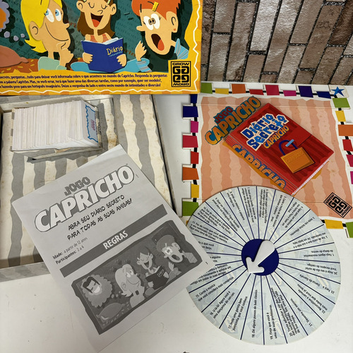 Antigo Jogo De Tabuleiro Da Revista Capricho - Grow Anos 90 (Usado)