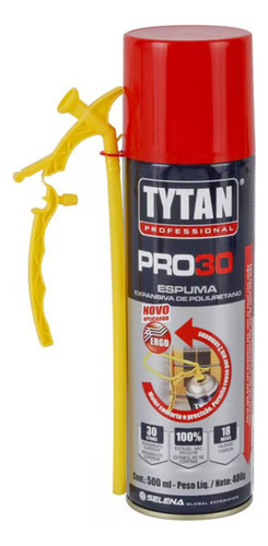 Espuma Expansiva Tytan Ergo Pro 30 Poliuretano 480g Bege