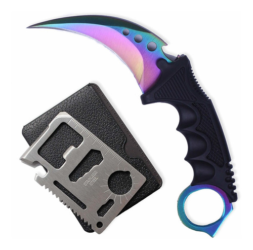 Touroam Cuchillo De Karambit De Acero Inoxidable Cs-go Fps C