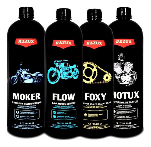 Shampoo Lava Moto Flow Moker Motux Motor Foxy Corrente Razux