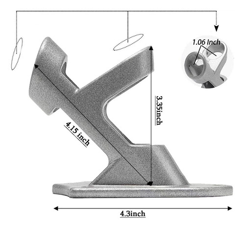 Soporte De Asta De Aleación De Aluminio Fijado A La Pared