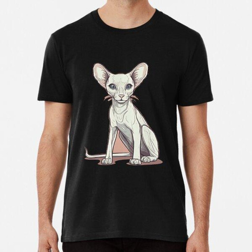 Remera Oriental Shorthair Cat Cartoon Design - Playful And S