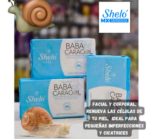 Jabon Baba De Caracol Quita Manchas Facial Pack 5 Shelo