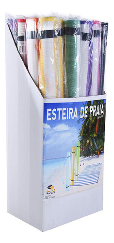 Esteira Praia Com Alça 86x180cm Listrada 779200 Roxa Belfix