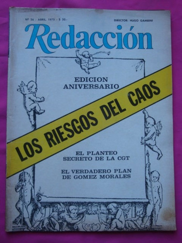 Revista Redaccion N° 26 Abril 1975, Edicion Aniversario