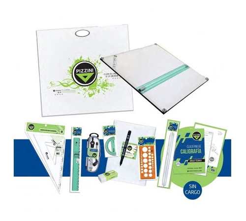 Kit Pizzini Tablero Dibujo 50x60 Super Eco Con Bolsa