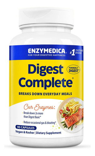 Enzymedica Digest, gama completa de enzimas digestivas diarias