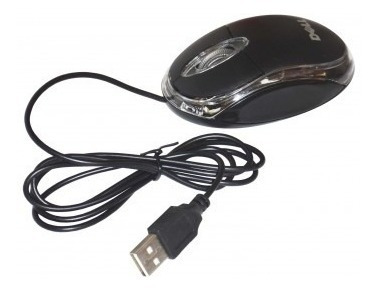 Imagen 5 de 6 de Mouse Dell Óptico Usb Con Luz Led Alambrico Nuevo