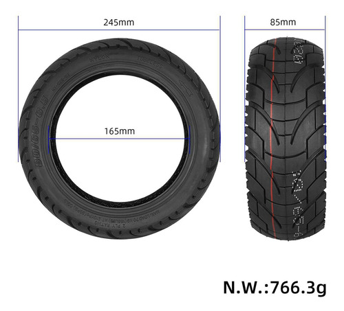 Neumático De Carretera 80/65-6.5 Pulgadas Para Zero 10x Elec