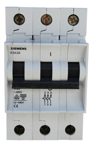 Termomagnetica 3x25a 6ka Curva C 5sx2 325-7 Siemens