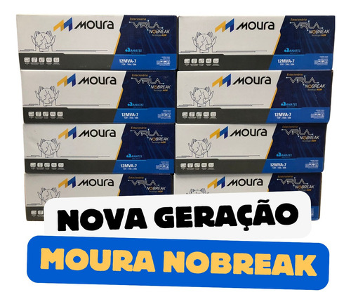 Kit 4 Bateria 12v/7ah Do Nobreak Intelbras Snb 2000 Va 1400w