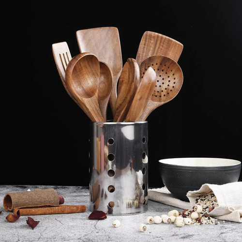 Cucharas De Madera For Cocinar Juego Utensilios De Cocina