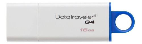Pendrive Kingston DataTraveler G4 DTIG4 16GB 3.0 blanco y azul