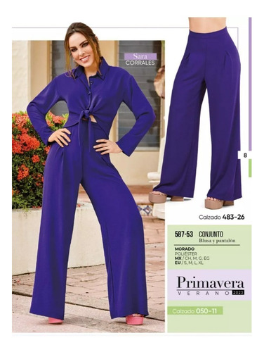 Conjunto Cklass 587-53 Morado 2 Piezas  Outlet/saldos Mchn