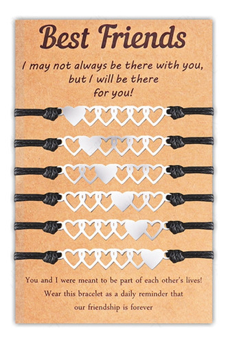 Pulsera Sister Best Friend A Juego Con Forma De Corazón Frie