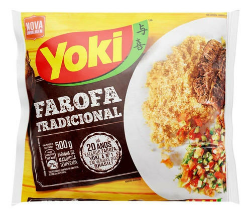 Yoki - Seasoned Cassava Flour - 17.6 Oz - Farofa De Mandioca