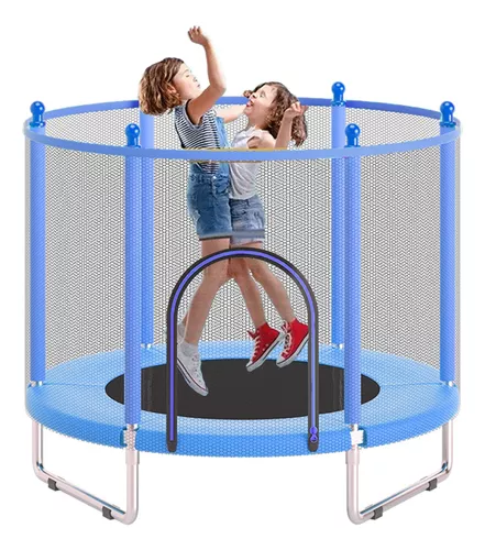 Trampolin Tumbling Niños Brincolin Infantil Red Seguridad Azul